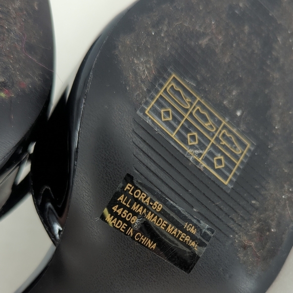 Anna Michelle Pointy Toe Bow Strappy Heels Black Size 10M preppy Business casual - Picture 10 of 11